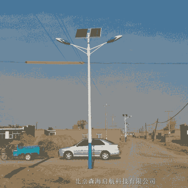 供應(yīng)雙燈頭太陽能路燈 認準森海啟航太陽能路燈供應(yīng)商