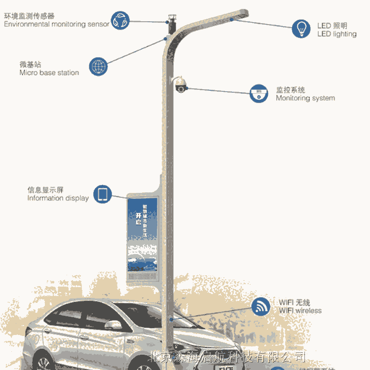 智慧路燈 森海啟航智慧路燈工廠批發(fā)價格